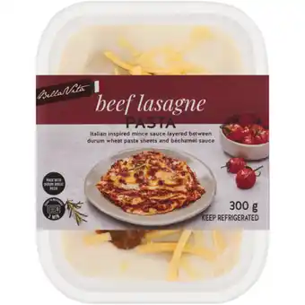 Checkers Liquor Shop Bella Vita Fresh Beef Lasagne Ready Meal 300g offer