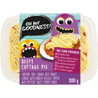 Checkers Liquor Shop Oh My Goodness! Beefy Cottage Pie Ready Meal 200g offer