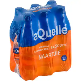 Checkers Liquor Shop aQuellé Naartjie Flavoured Sparkling Drink 6 x 500ml offer