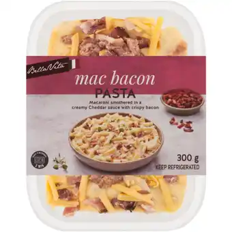 Checkers Liquor Shop Bella Vita Mac Bacon Pasta 300g offer