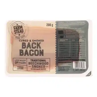 Farmstead Cured & Smoked Back Bacon 200g