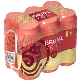 Checkers Liquor Shop Brutal Fruit Strawberry Rouge Spritzer Cans 6 x 500ml offer