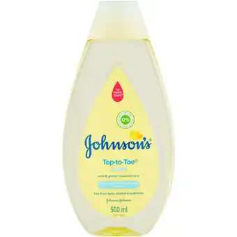 Checkers Liquor Shop Johnson's Top-To-Toe Baby Wash 500ml offer