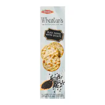 Checkers Liquor Shop Tasty Treats Wheaton's Black Pepper Water Biscuits 125g offer