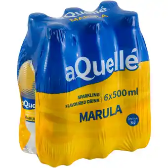 Checkers Liquor Shop aQuellé Marula Flavoured Sparkling Drinks 6 x 500ml offer