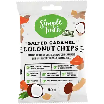 Checkers Liquor Shop Simple Truth Organic Salted Caramel Coconut Chips 40g offer