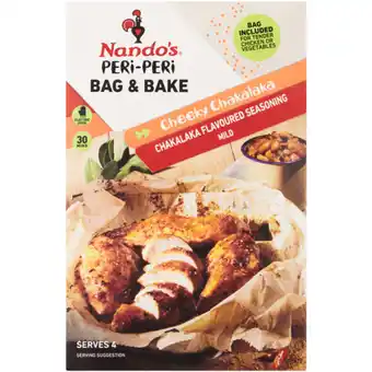 Checkers Liquor Shop Nando's Mild Cheeky Chakalaka Peri-Peri Bag & Bake Seasoning 20g offer