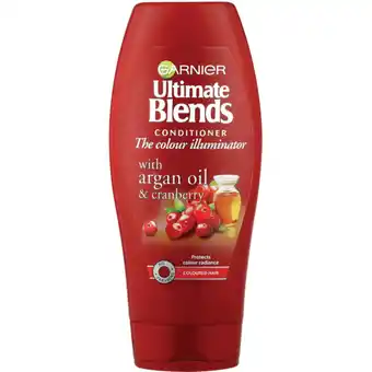 Checkers Liquor Shop Garnier Ultimate Blends The Colour Illuminator With Argan Oil & Cranberry Conditioner 400ml offer