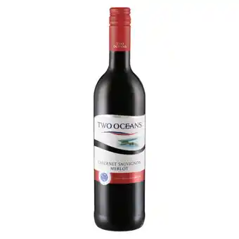 Checkers Liquor Shop Two Oceans Cabernet Sauvignon Merlot Red Wine Bottle 750ml offer