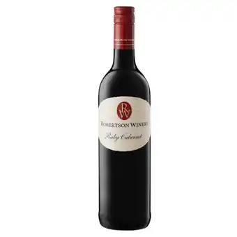 Checkers Liquor Shop Robertson Winery Ruby Cabernet Red Wine Bottle 750ml offer