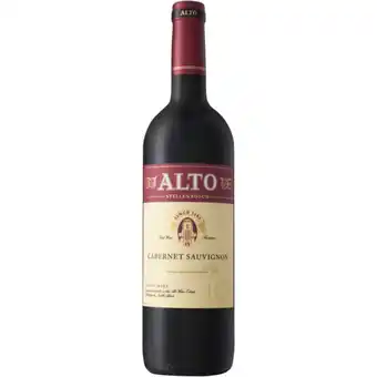 Checkers Liquor Shop Alto Cabernet Sauvignon Red Wine Bottle 750ml offer