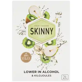 Checkers Liquor Shop Four Cousins Skinny White Wine Box 2L offer