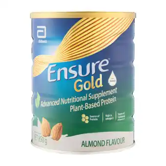 Checkers Liquor Shop Ensure Gold Advanced Plant-Based Protein Almond Flavour Nutritional Supplement 850g offer