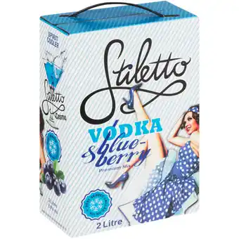 Stiletto Vodka & Blueberry Premium Mix Box 2L