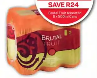 Pick n Pay Brutal Fruit Assorted 6x500ml Cans offer