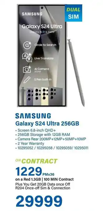 Incredible Connection SAMSUNG Galaxy S24 Ultra 256GB offer