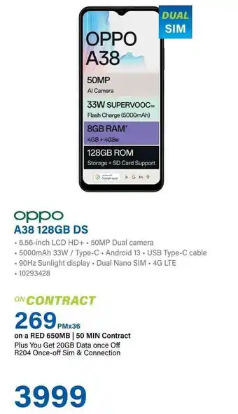 Incredible Connection oppo A38 128GB DS offer