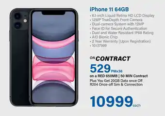 Incredible Connection iPhone 11 64GB offer