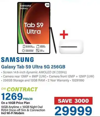 Incredible Connection SAMSUNG Galaxy Tab S9 Ultra 5G 256GB offer