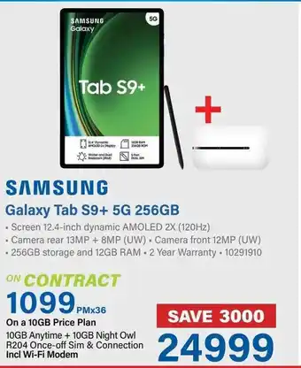 Incredible Connection SAMSUNG Galaxy Tab S9+ 5G 256GB offer