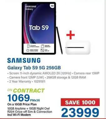 SAMSUNG Galaxy Tab S9 5G 256GB