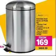 Game Mainstays Stainless Steel Dome Lid Pedal Bin offer