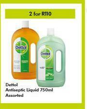 Game Dettol Antiseptic Liquid Assorted-For 2 x 750ml offer