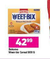 Game Bokomo Weet Bix Cereal-900g offer