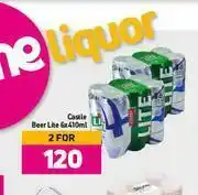 Game Castle Beer Lite-For 2 x 6 x 410ml offer