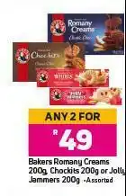 Game Bakers Romany Creams 200g, Chockits 200g Or Jolly Jammers 200g-For Any 2 offer