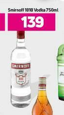 Smirnoff 1818 Vodka-750ml