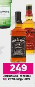 Jack Daniels Tennesse Or Fire Whisky-750ml Each