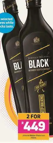 Game Johnnie Walker Black Icon-For 2 x 750ml offer