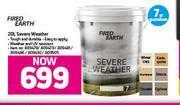 Fired Earth 20L Severe Weather