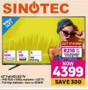Game Sinotec 43" (109cm) Full HD LED TV offer