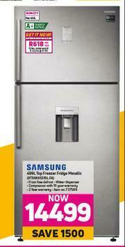 Game Samsung 499L Top Freezer Fridge Metallic RT50K6531SL.FA offer