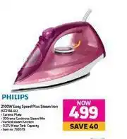 Game Philips 2100W Easy Speed Plus Steam Iron GC2146.44 offer