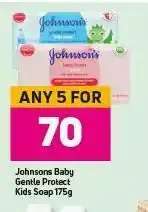 Johnsons Baby Gentle Protect Kids Soap-For Any 5 x 175g