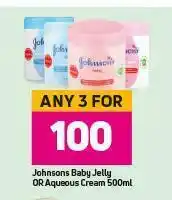 Game Johnsons Baby Jelly Or Aqueous Cream-For Any 3 x 500ml offer