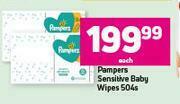 Game Pampers Sensitive Baby Wipes-504's Each offer