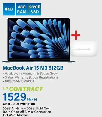 Incredible Connection MacBook Air 15 M3 512GB offer