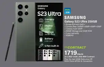 Incredible Connection SAMSUNG Galaxy S23 Ultra 256GB offer