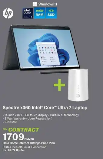 Incredible Connection hp Spectre x360 Intel Core Ultra 7 Laptop offer