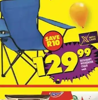 Shoprite Bushbaby captains chair offer