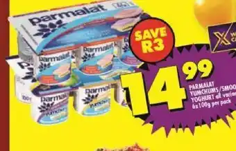Shoprite Parmalat smooth yoghurt offer