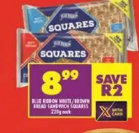 Shoprite Blue ribbon sandwich squares offer