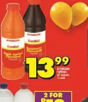 Shoprite Ritebrand cordial offer