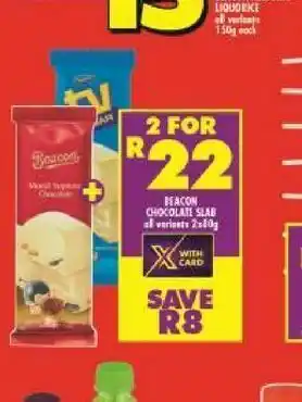 Shoprite Beacon chocolate slabs 2 offer