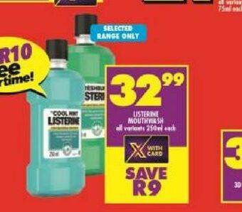 Shoprite Listerine mouthwash offer