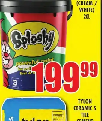Sploshy cream white